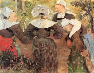 Fire Breton Kvinner — Paul Gauguin