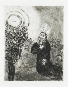 God Appears To Moses In The Burning Bush (exodus, Iii, 1 6) — Marc Chagall