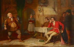 Falstaff Relating His Gadshill Adventure At The Boar's Head (from William Shakespeare's 'henry Iv', Part I) — George Clint