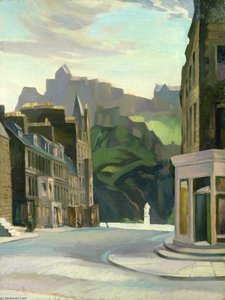 Edinburgh From Castle Street (verso) — William Crozier