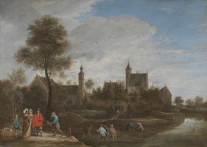 A View Of Het Sterckshof Near Antwerp — David Teniers Ii Le Jeune