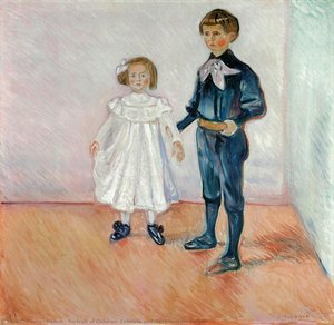 Portræt Af Børn: Erdmute Og Hans-herbert Esche — Edvard Munch