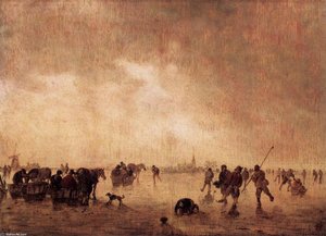 Landscape With Skaters — Jan Josephszoon Van Goyen