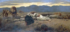 Temptation In The Wilderness — Alfred William Strutt