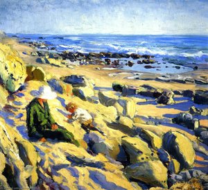 Rocky Cliffs, Laguna (also Known As Edna And Eugene) — Joseph Kleitsch