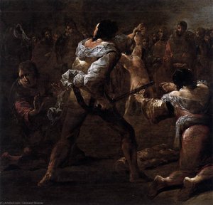 The Judgment Of Solomon (detail) — レオナールト・ブラメール