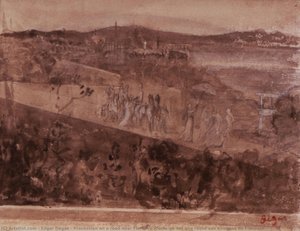 Cortège Sur Une Route Aux Environs De Florence — Hilaire-germain-edgar Degas