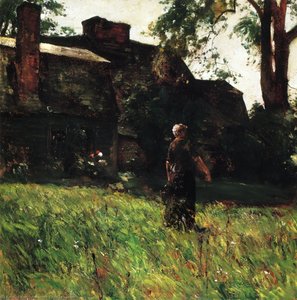 The Old Fairbanks House, Dedham, Massachusetts — Childe Hassam