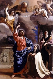 Apparition Of Christ To Saint Therese — Guercino