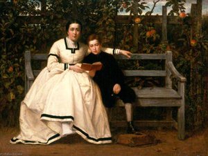In The Garden At Auchlunies, Aberdeenshire — George Reid