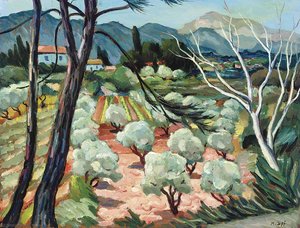 Trees At Provence, (1930) — Marcel Dyf