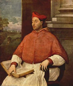 Ritratto Di Antonio Cardinale Pallavicini — Sebastiano Del Piombo
