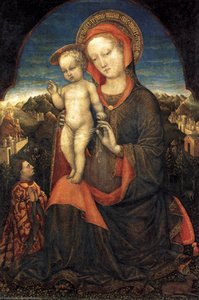 Madonna And Child Adored By Lionello D'este — Jacopo Bellini