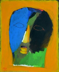 Portrait On Orange Color — Ismail Fattah Al Turk