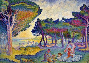 By The Mediterranean — Henri Edmond Cross