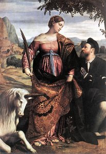 St Justina With The Unicorn — Alessandro Bonvicino (moretto Da Brescia)