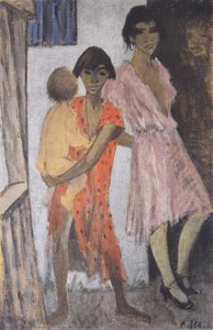 Stehende Zigeunerkinder — Otto Mueller