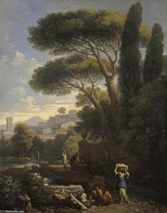 Landscape With A Fountain — Jan Frans Van Bloemen