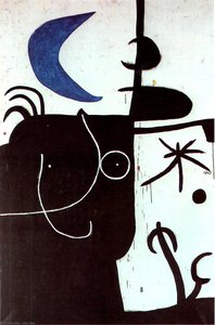Donna Davanti Alla Luna — Joan Miró