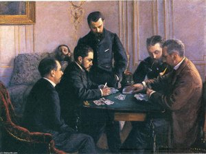 The Bezique Game — Gustave Caillebotte