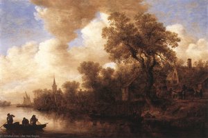 River Scene — Jan Josephszoon Van Goyen