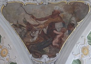 Zwickelbild In Der Jesuitenkirche In Mannheim — Philipp Hieronymus Brinckmann