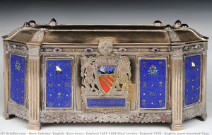 English Jewel-mounted Case — Mark Catesby, English, Born Essex, England 1682/1683-died London, England 1749