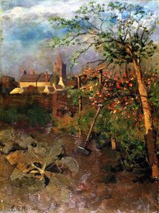 In Mine Own Back Garden — Edward Atkinson Hornel