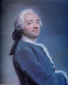 Self-portrait With Frill — Maurice Quentin De La Tour