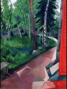 Patio De La Casa De Verano — Marc Chagall