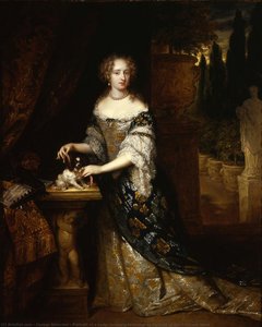 Portrait Of A Lady, Formerly Recorded As Portrait Of The Princess Anne — Netscher, Caspar