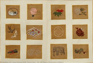 The 120 Types Of Embroidery Patterns — Jeong Myeong-seok, Joshua Jung