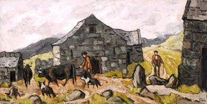 Fferm Fynydd Hill Farm (verso) — John Kyffin Williams