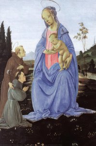 Madone À L'enfant, Saint Antoine De Padoue Et Un Frère — Filippino Lippi