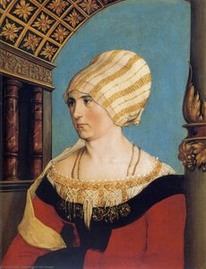 Portrait Of Doprothea Meyer, Nee Kannengiesser — Hans Holbein The Younger