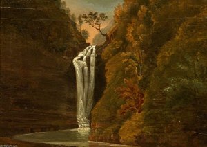 Eionon Garn On The Perddyn Or Ysgwd Or Scwd Fall, Neath Valley — Penry Williams