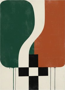 Monolithic Echoes Of Forest And Terra In A Singular Abstract Composition — Laurent Fabre