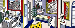 Large Interior With Three Reflections — Roy Lichtenstein