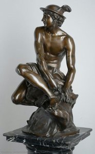 Mercury, Binding His Winged Sandals — Jean-baptiste Pigalle