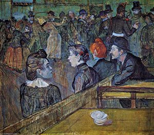 En El Salón De Baile Del Moulin De La Galette — Comte Henri Marie Raymond De Toulouse-lautrec-monfa