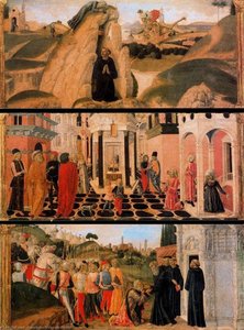 Three Scenes From The Life Of St. Benedict — Francesco Di Giorgio Martini