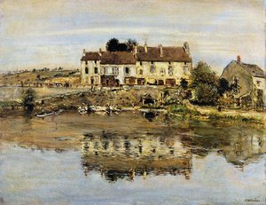 Small Houses On The Banks Of The Oise — Jean-françois Raffaelli