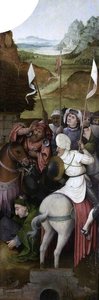 The Mounted Escort Of The Magi (triptych, Inside Of Right Wing) — Hieronymus Bosch