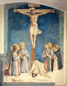 Crocifissione Con La Vergine E S. Cosma, San Giovanni Evangelista E San Pietro Martire — Fra Angelico