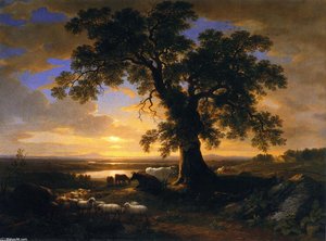 El Roble Solitario (también Conocido Como El Viejo Roble) — Asher Brown Durand