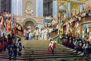 Reception Of The Grand Conde By Louis Xiv (versailles, 1674) — Jean-léon Gérôme