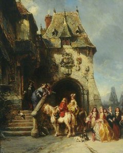 Une Visite Au Château — Eugène Louis Gabriel Isabey