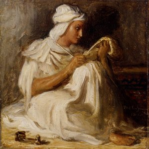 Taleb Seated (also Known As Petit Taleb, Poète Arabe) — Théodore Chassériau