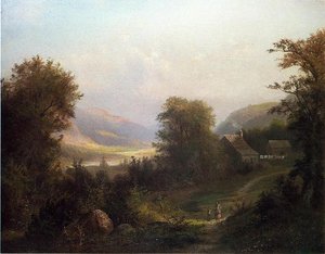 Hudson River Scene — David Johnson