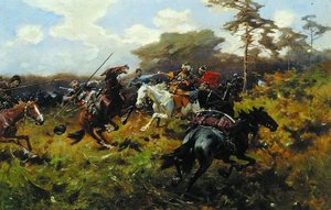 Battle Against Tatars — Josef Von Brandt